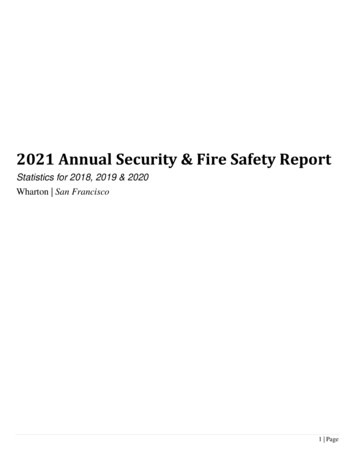 2021 Annual Security & Fire Safety Report