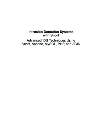 Intrusion Detection Systems With Snort Advanced IDS Techniques Using .