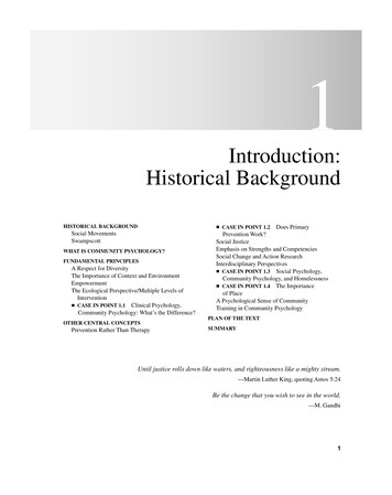 Introduction: Historical Background - Pearson