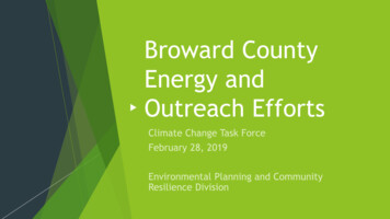 Broward County Energy And Outreach Efforts