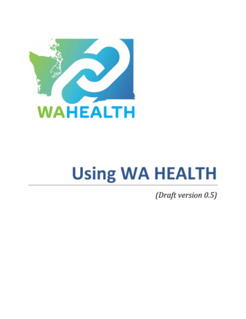 Using WA HEALTH