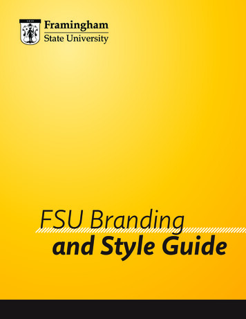 FSU Branding And Style Guide - Framingham State University