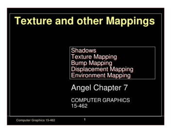 Texture And Other Mappings - Carnegie Mellon School Of .