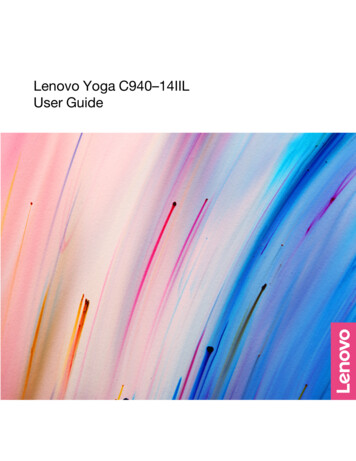 Lenovo Yoga C940–14IIL User Guide - GfK Etilize