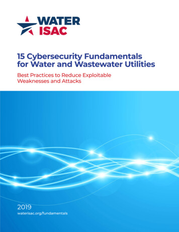 15 Cybersecurity Fundamentals For Water And