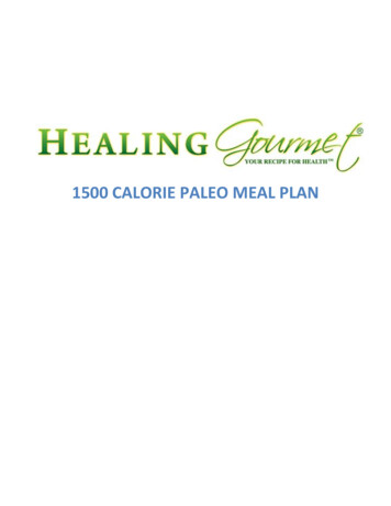 1500 CALORIE PALEO MEAL PLAN - Healing Gourmet