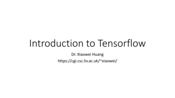 Introduction To Tensorflow - University Of Liverpool