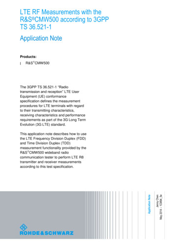 Application Note Template - Rohde & Schwarz