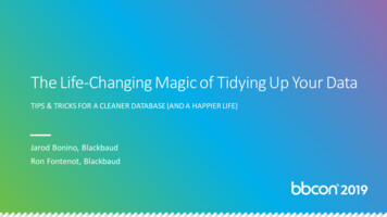 The Life-Changing Magic Of Tidying Up Your Data