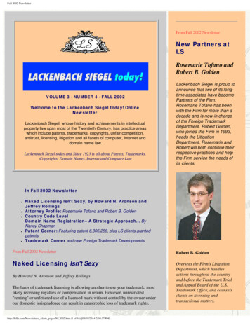 Fall 2002 Newsletter - Nls.law
