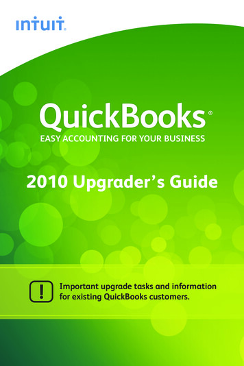 2010 Upgrader’s Guide - Intuitglobal.intuit 
