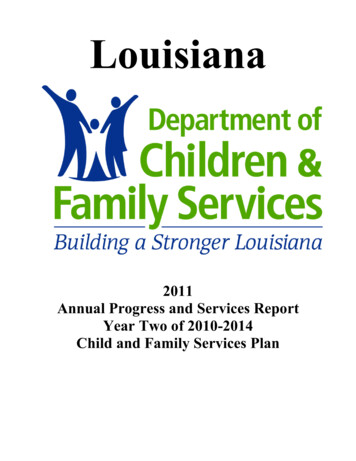2011 Annual Progress And Services Report Year Two . - Dcfs.louisiana.gov