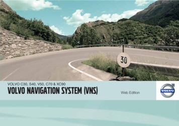 Volvo C30, S40, V50, C70 & Xc90 Volvo Navigation System (Vns)