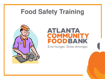 Food Safety Training - ACFB