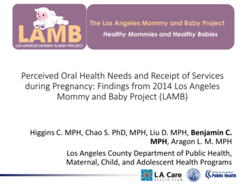 Perceived Oral Health Needs And Receipt Of Services During Pregnancy .