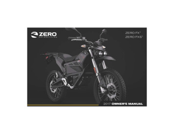 Zero Owner's Manual (FX And FXS)