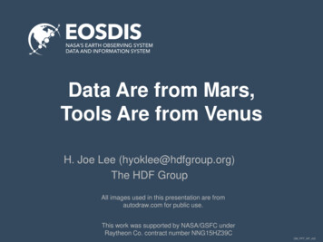 Data Are From Mars, Tools Are From Venus