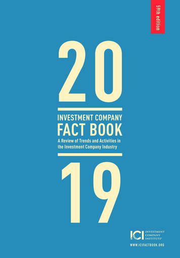 2019 Investment Company Fact Book (pdf) - ICI