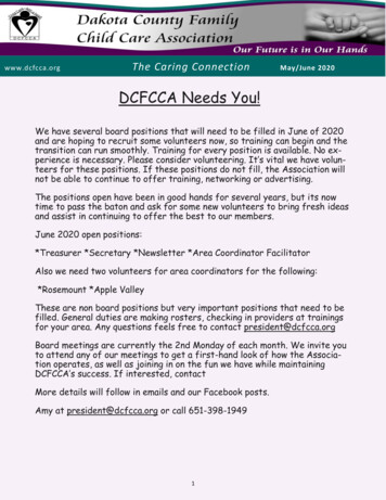 DCFCCA Needs You!