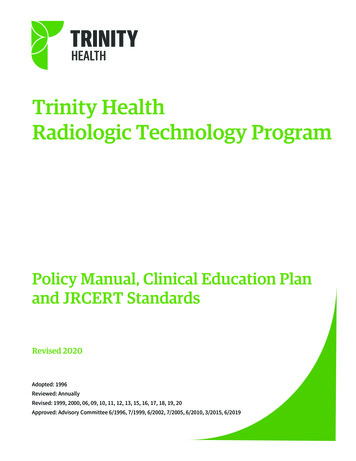 Trinity Health Radiologic Technology Program