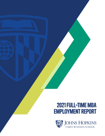 2021 Full-time Mba Employment Report