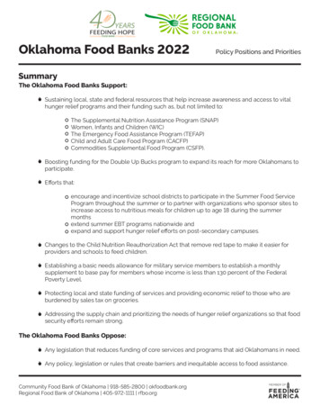 2022 Oklahoma Food Banks Policy Position And Priorities .
