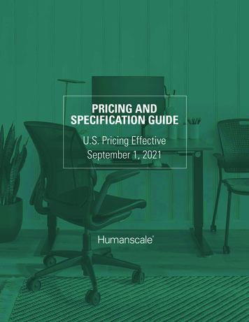 PRICING AND SPECIFICATION GUIDE - Government Of New 