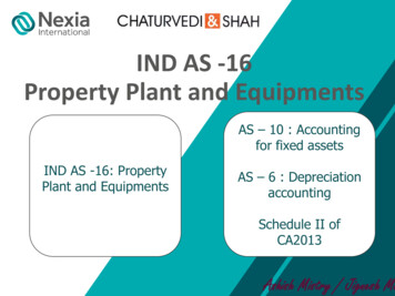 IND AS -16 Property Plant And Equipments