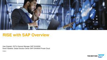 RISE With SAP Overview