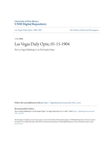 Las Vegas Daily Optic, 01-15-1904 - CORE