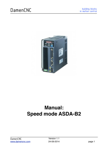 ASDA-B2 Servo Only Speed Mode - Damencnc 