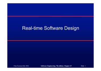 Real-time Software Design - Semantic Scholar