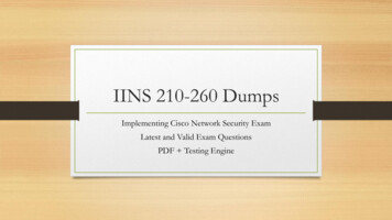 IINS 210-260 Dumps