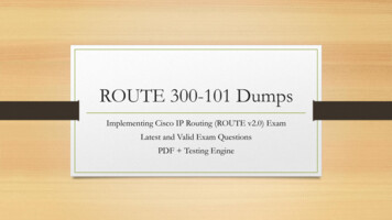 ROUTE 300-101 Dumps - TeacherTube