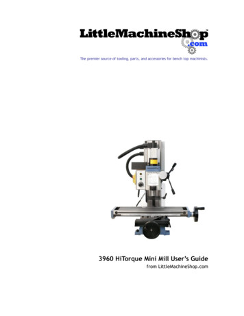 LittleMachineShop Mini Mill User's Guide