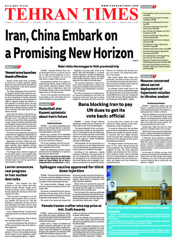 P2 P4 Iran, China Embark On P4 P5 P6 A Promising New .