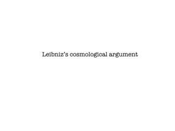 Leibniz’s Cosmological Argument