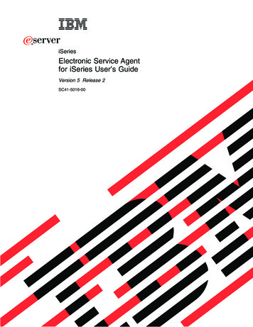 ISeries: Electronic Service Agent For ISeries User's Guide - IBM