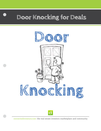 Door Knocking For Deals