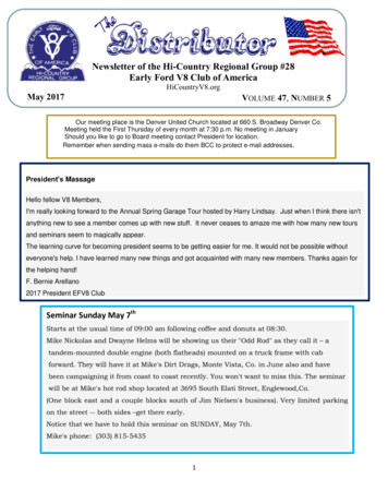 Newsletter Of The Hi Country Regional Group #28 Early Ford .