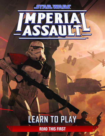 Star Wars: Imperial Assault Rulebook - 1jour-1jeu