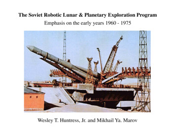 The Soviet Robotic Lunar & Planetary Exploration Program