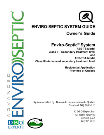 Enviro-septic System Guide