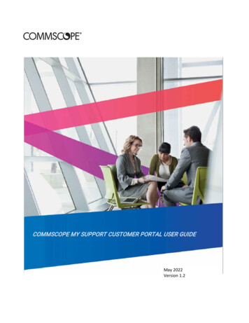 Commscope My Support Customer Portal User Guide