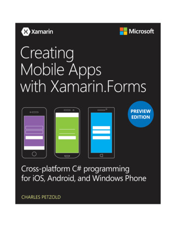 Creating Mobile Apps With Xamarin.Forms, Preview Edition