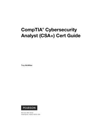 CompTIA Cybersecurity Analyst (CSA ) Cert Guide