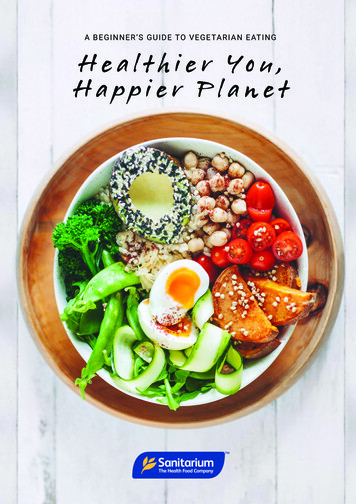 Healthier You, Happier Planet