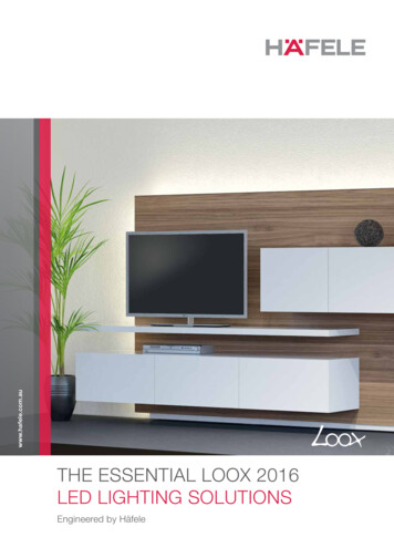 THE ESSENTIAL LOOX 2019 LED LIGHTING SOLUTIONS