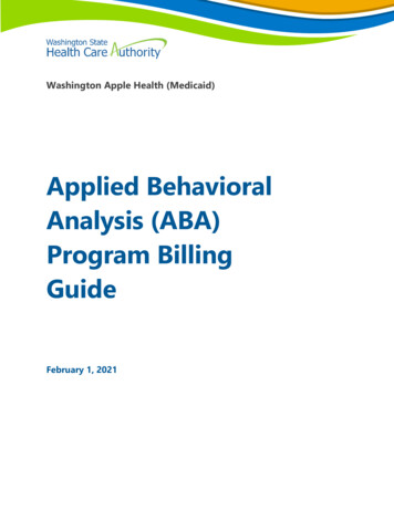 Applied Behavioral Analysis (ABA) Billing Guide