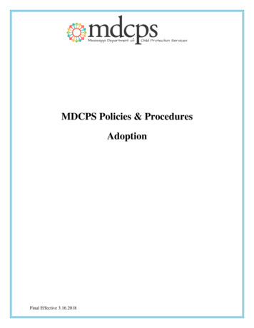 MDCPS Policies & Procedures Adoption